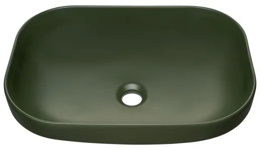 COMAD UN-NELI-MFG - Lavabo da appoggio NELI 50,4x35,2 cm ceramica/verde opaco