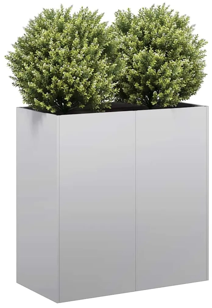Fioriera 80x40x80 Cm İn Acciaio Zincato /