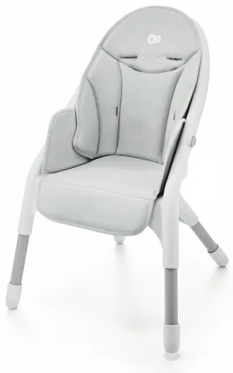 KINDERKRAFT - Sedia da pranzo per bambini 2in1 DINNLY grigio
