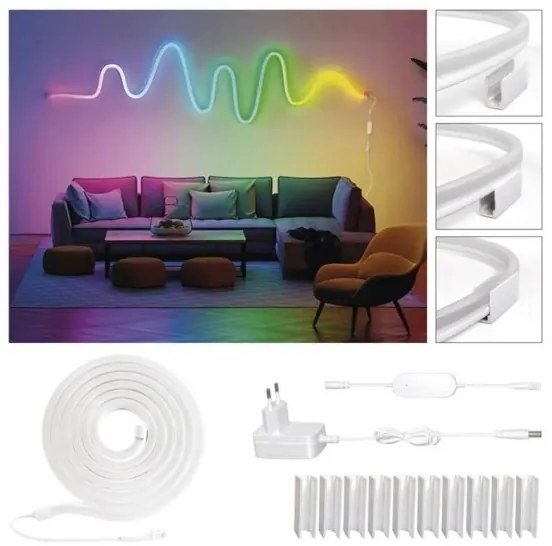 RGBIC Striscia LED dimmerabile GoSmart LED/33W/230V 5 m Wi-Fi Tuya