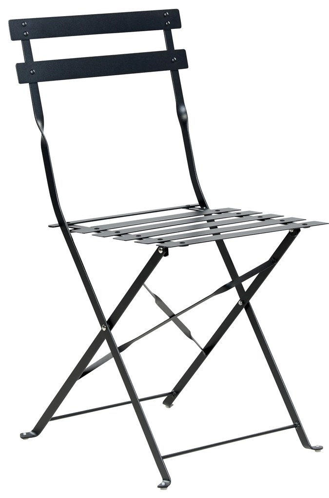 Set da balcone acciaio nero FIORI Beliani