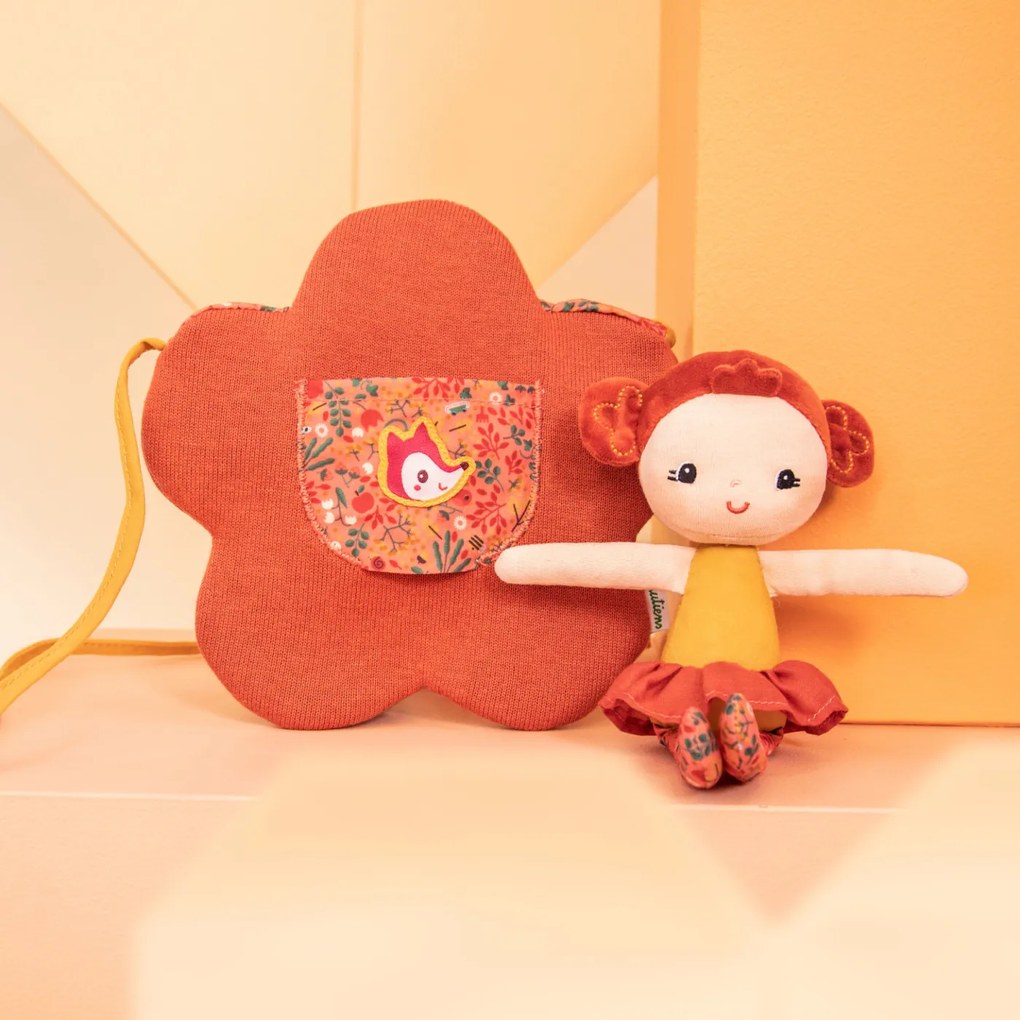 Lilliputiens - Borsetta a forma di fiore con bambola Adele