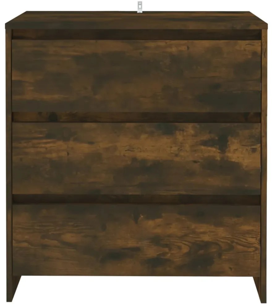 Credenza Rovere Fumo 70x41x75 cm in Truciolato