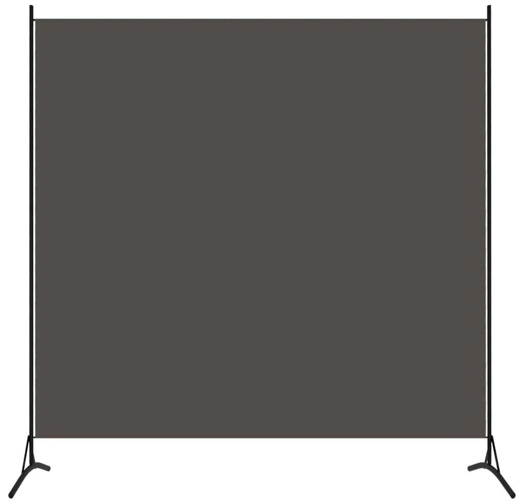 Paravento Antracite 175x180 Cm İn Tessuto /