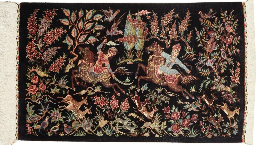 Ghom Tappeto persiano 50 x 90 (Iran) Annodato A Mano