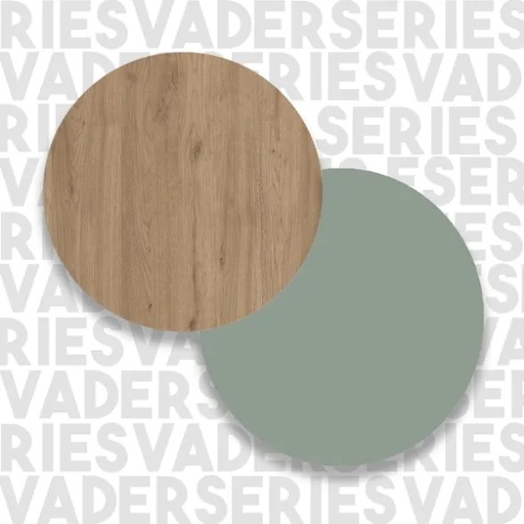 Scrivania Moderna Porta PC 120x58x98 Con Ripiani Laterali Pixel Rovere E Verde