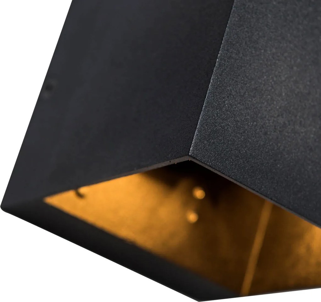 Lampada da parete intelligente nera 8 cm incl. Wifi G9 - Transfer