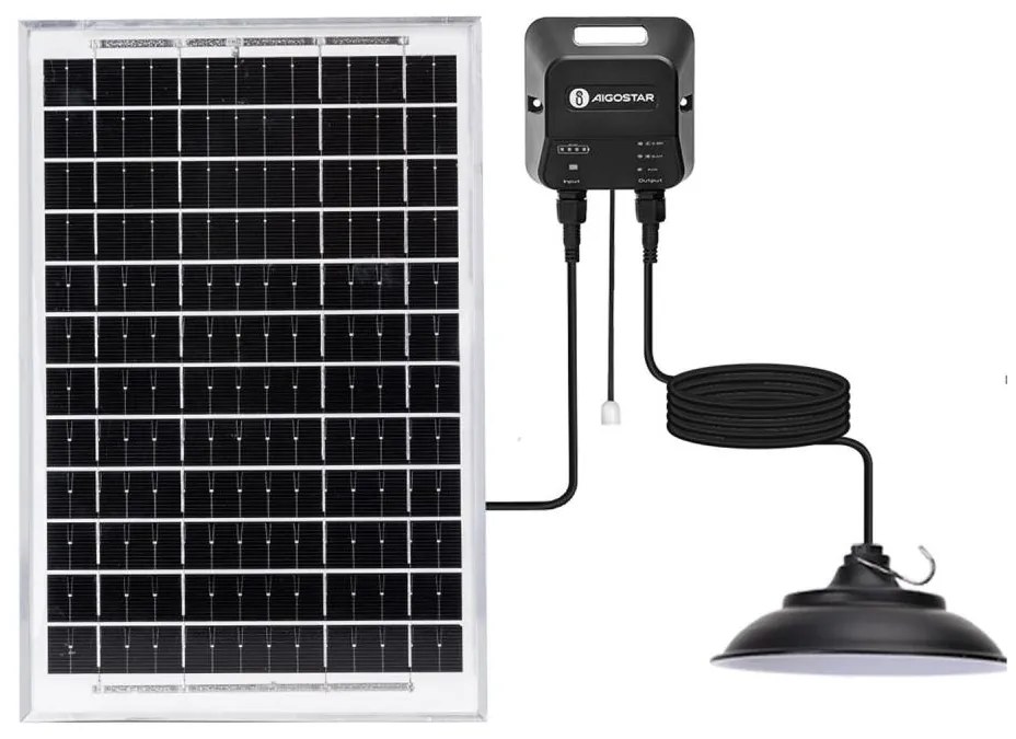 Aigostar - Lampadario solare LED LED/70W/12V 6000 mAh 6500K diametro 23,5 cm