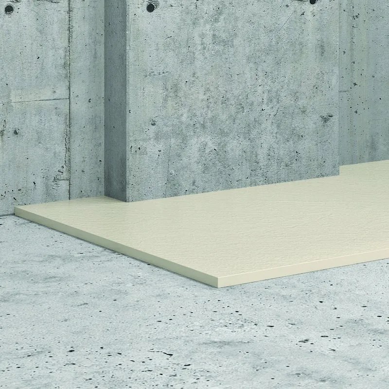 Kamalu - Piatto doccia 180x70 effetto pietra colore avorio crema