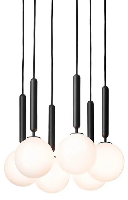 Miira 6 Lampadario Rock Grey/Bianco Opale - Nuura