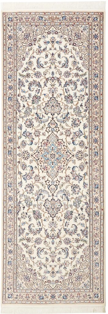 Nain Tappeto 80x220 Beige (Iran) Annodato A Mano