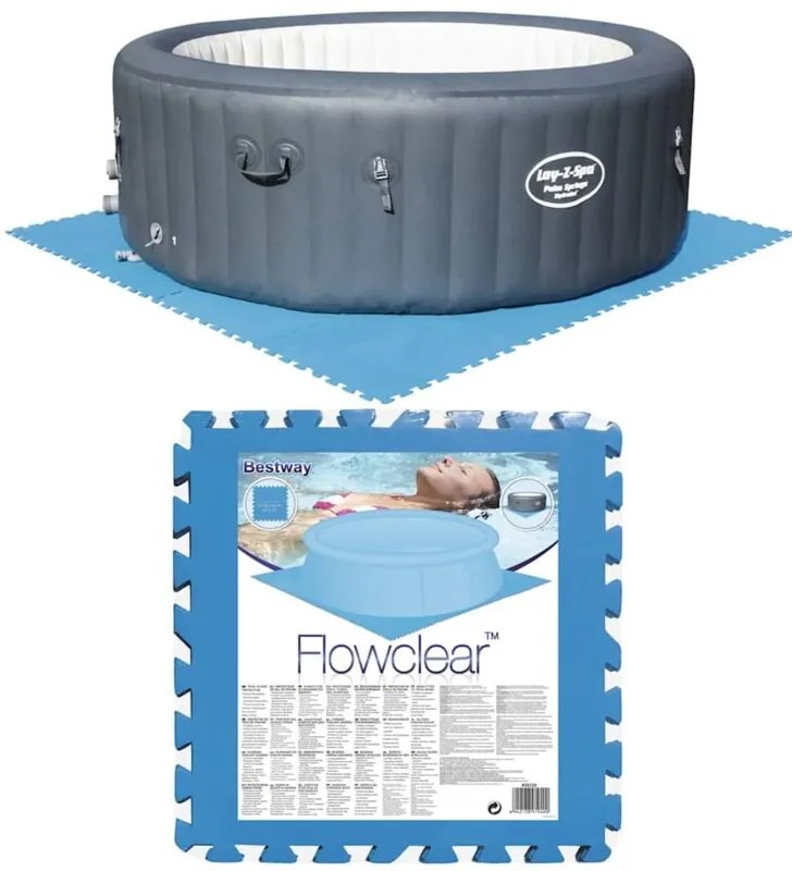 Protezioni per Pavimenti di Piscine 8 pz Blu 58220 Bestway