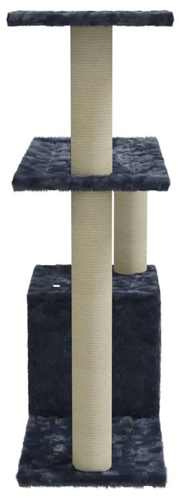 Albero per gatti con tiragraffi in sisal grigio scuro 70 cm