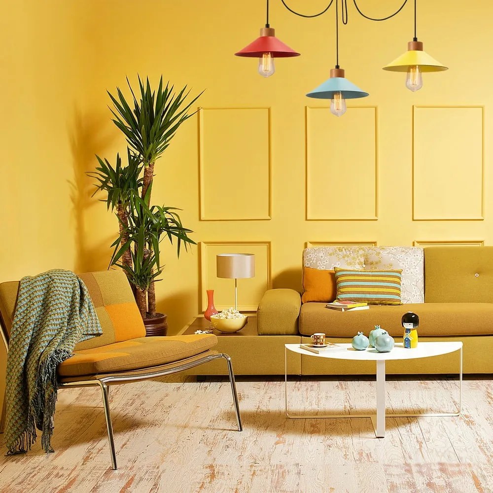 Lampadario con paralume in metallo ø 114 cm Manavgat – Opviq lights