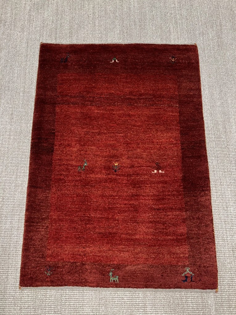 Gabbeh Tappeto persiano 80x120 Rosso (Iran) Annodato A Mano