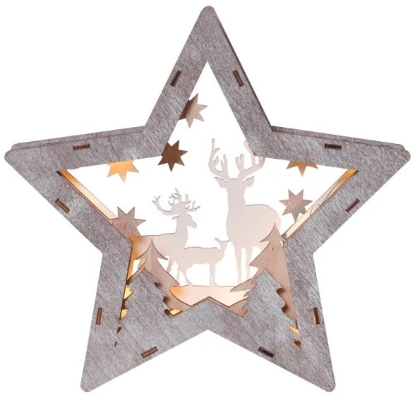 Eglo 410413 - Decorazione LED di Natale FAUNA 10xLED/0,03W/2xAAA