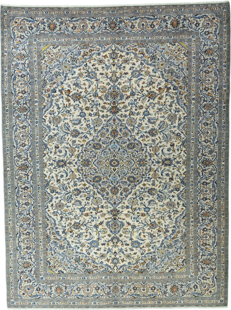 Kashan Tappeto persiano 300 x 400 Beige (Iran) Annodato A Mano
