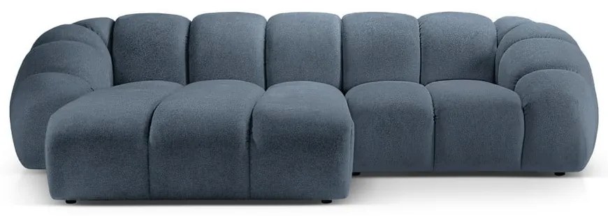 Divano angolare blu (con penisola a sinistra) Diana – Micadoni