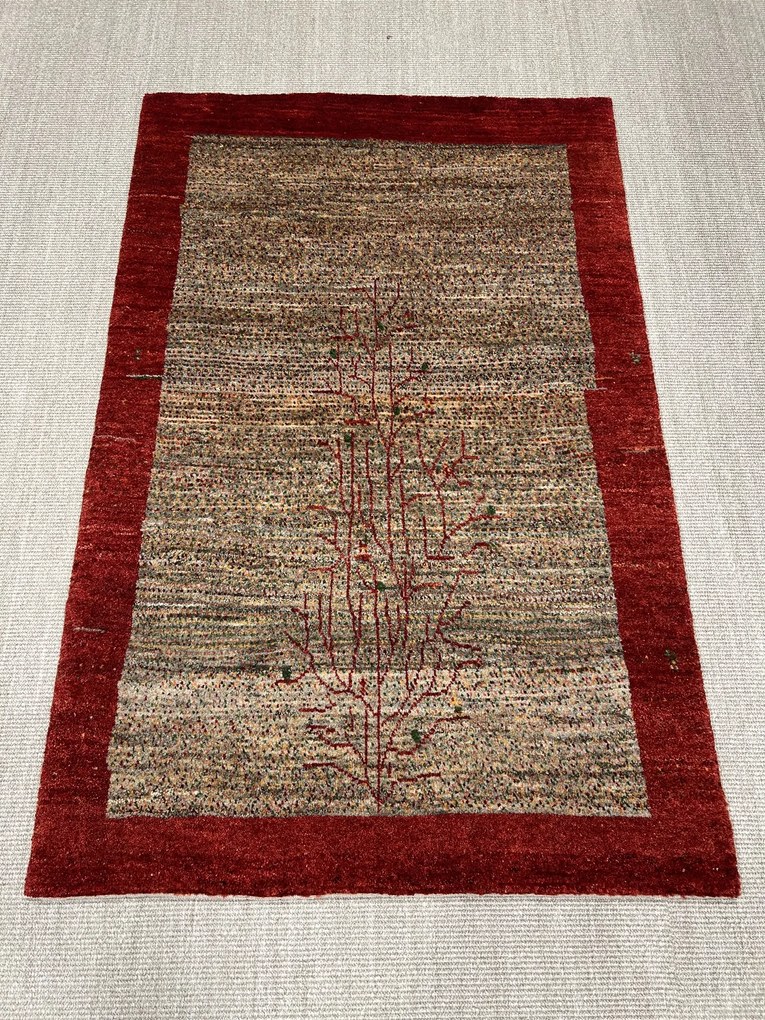 Gabbeh Tappeto 110 x 180 Beige (Iran) Annodato A Mano