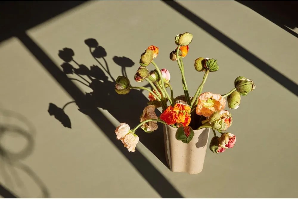 Vaso beige in ceramica altezza 30 cm Sapo - Hübsch