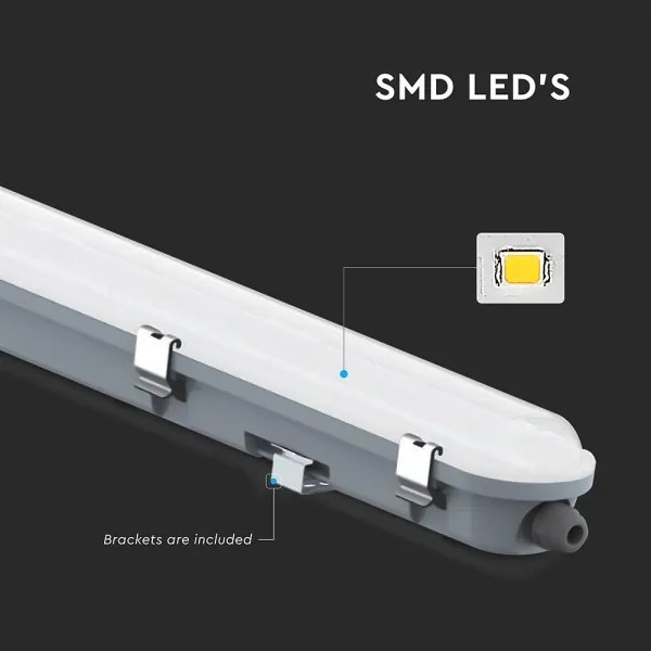 Corpo illuminante tecnico a LED con modulo di emergenza LED/36W/230V 6500K IP65 2200mAh 120 cm
