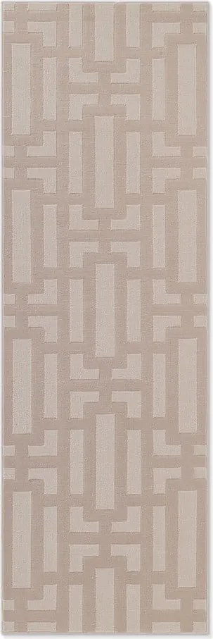 Passatoia beige 80x240 cm Perles Onyx – Elle Decoration
