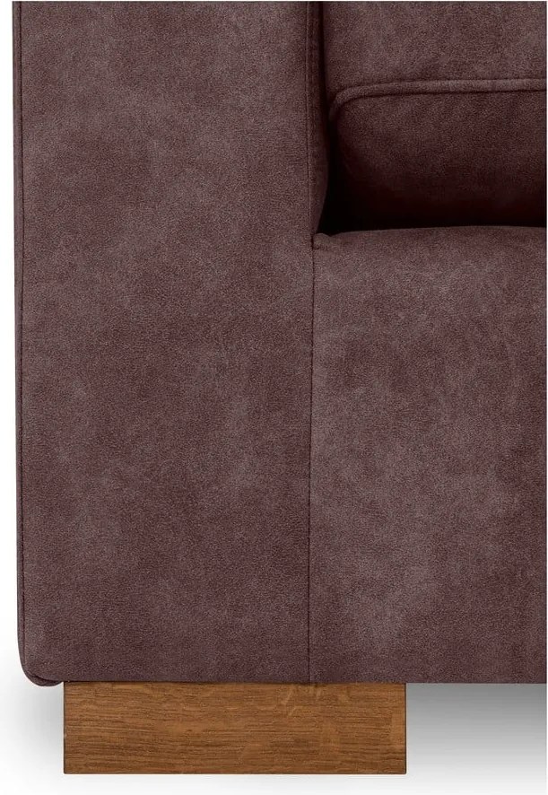 Divano in similpelle marrone scuro 266 cm Hamburg - Scandic