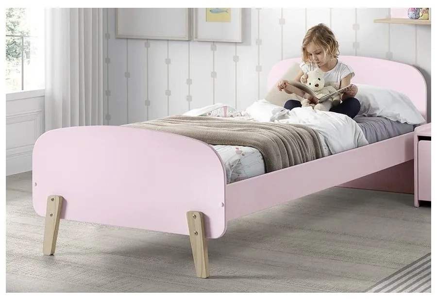 Lettino rosa, 200 x 90 cm Kiddy - Vipack