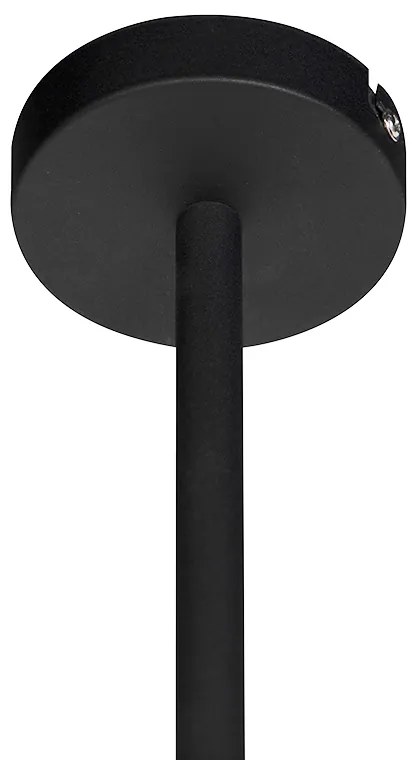 Lampada a sospensione moderna nera regolabile 6 luci - Lofty