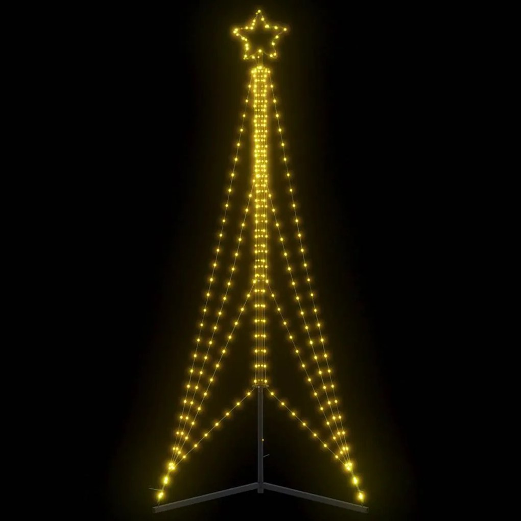 Albero Di Natale A Led 483 Led Bianco Caldo 240 Cm /