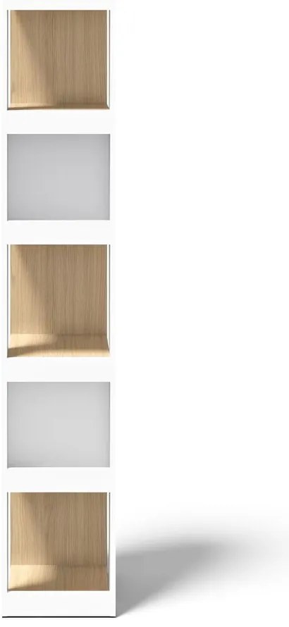 Libreria bianca in rovere 40x188 cm Ella - TemaHome