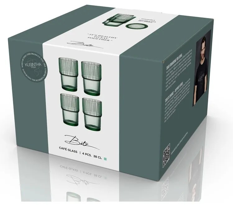 Set di bicchieri 4 pz 380 ml Kusintha – Bitz