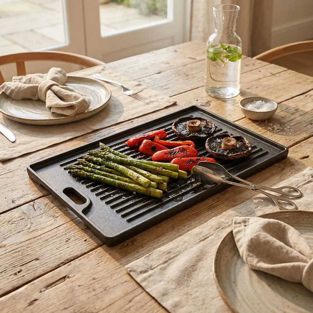 KIM - piastra di cottura grande in ghisa