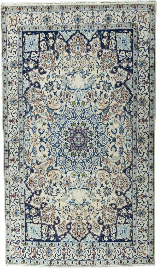 Nain Tappeto 200x120 Beige (Iran) Annodato A Mano
