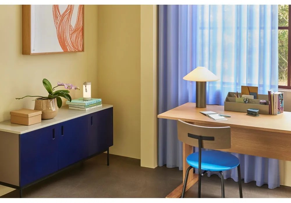 Tavolo da lavoro con piano in rovere 70x140 cm Forma - Hübsch