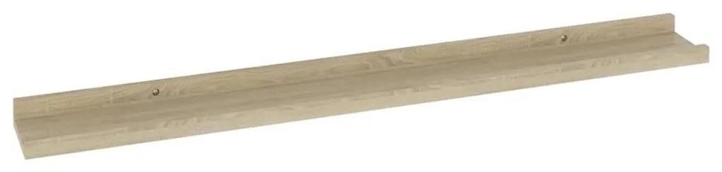 Mensole da parete 4 pz rovere sonoma 80x9x3 cm