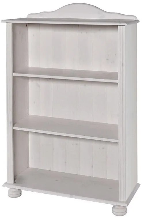 Libreria bianca in legno di pino 77x116 cm Ella - Støraa