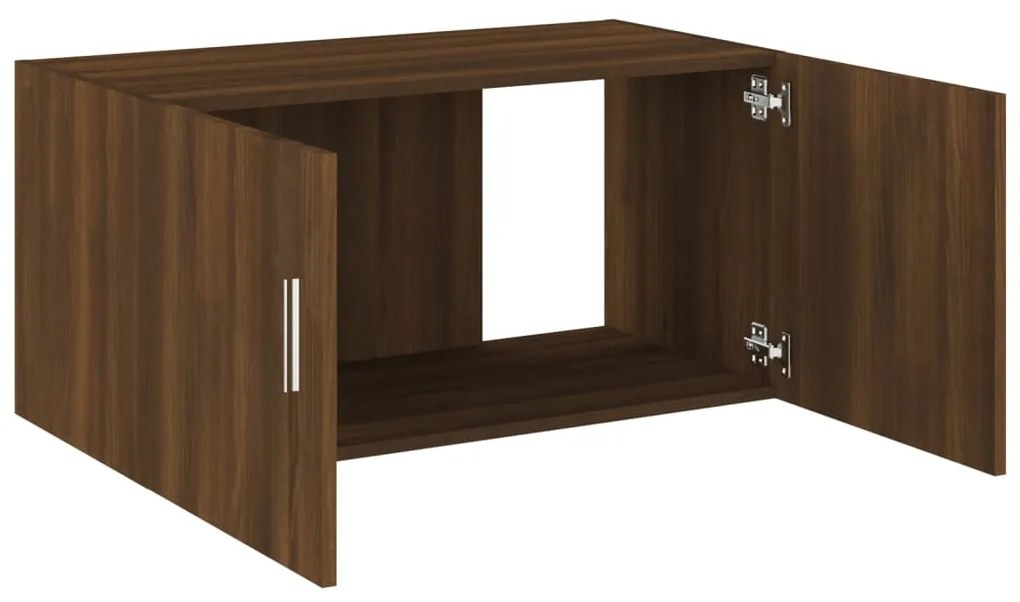 Armadietto a Parete Rovere Marrone 80x39x40cm Legno Multistrato