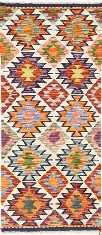 Kilim Tappeto orientale 60 x 140 (Afghanistan) Tessuto A Mano