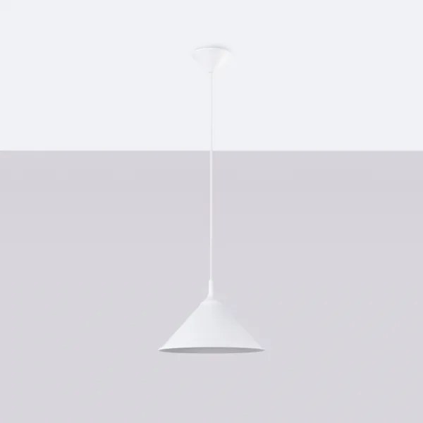 Sollux SL.1325 - Lampadario a sospensione con filo ZUMA 1xE27/15W/230V diametro 30 cm bianco