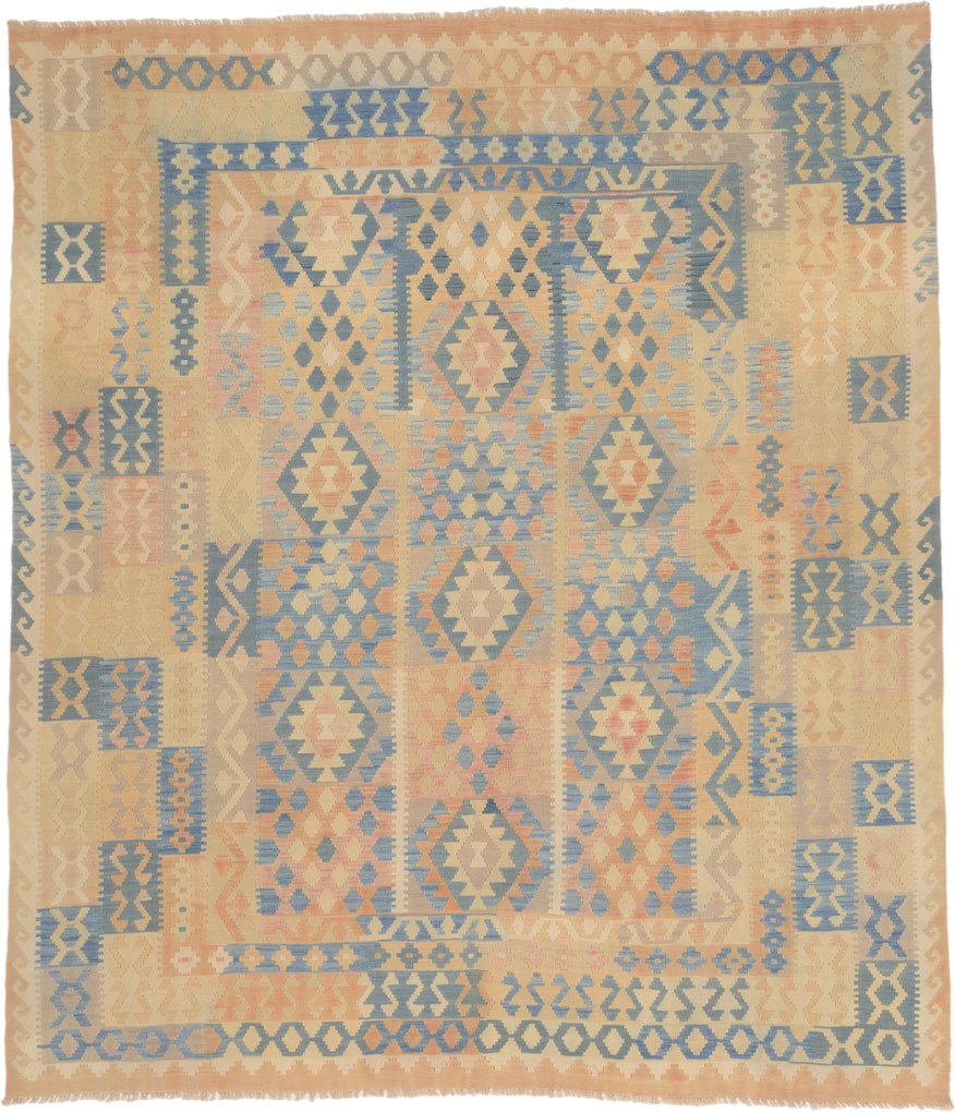 Kilim Tappeto 290 x 250 (Afghanistan) Annodato A Mano
