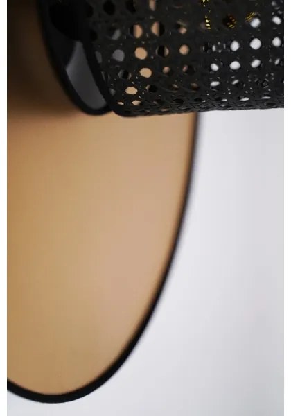 Duolla - Applique TOKYO RATTAN 1xE27/15W/230V diametro 50 cm oro/nero