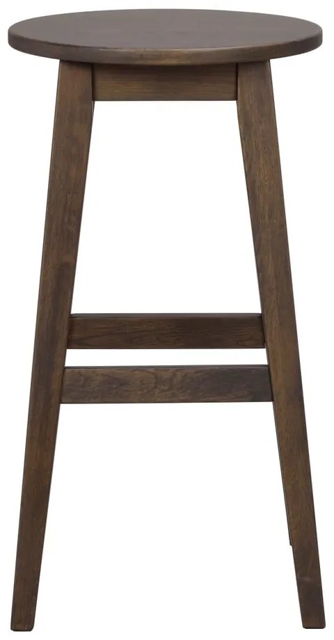 Set di sedie da bar marrone scuro in rovere massiccio 2 pz (altezza della seduta 65 cm) Austin – Rowico