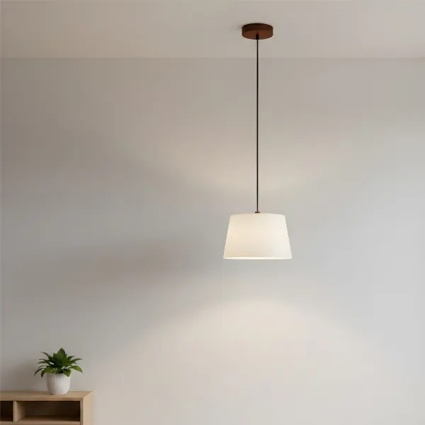 Lampadario sospeso con cavo AIDA 1xE27/60W/230V Ø 25 cm rovere/noce/bianco
