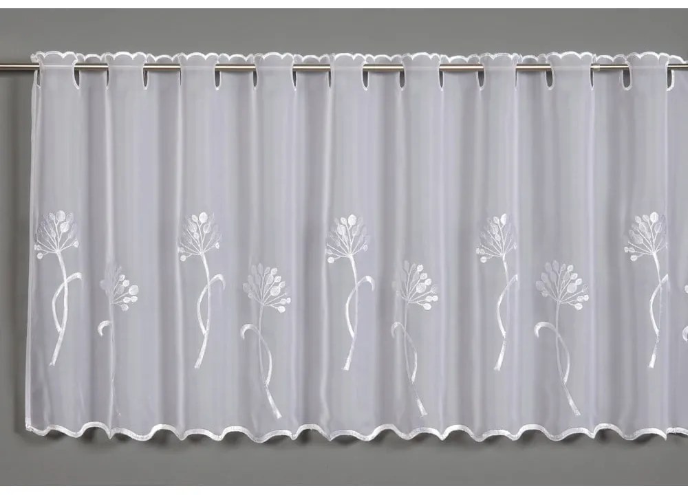 Tenda sottile bianca in voile 140x48 cm Dandelion – Sehlbach