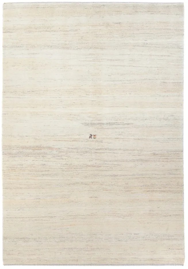 Gabbeh Tappeto 140 x 200 Beige (Iran) Annodato A Mano