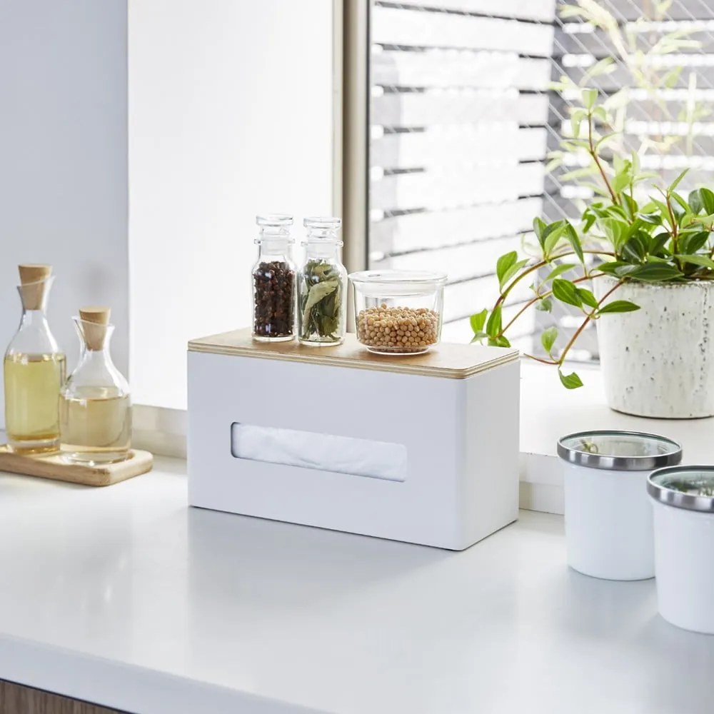 Scatola di metallo per fazzoletti Rin - YAMAZAKI