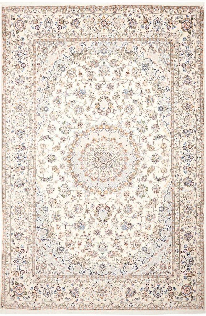 Nain Tappeto 200 x 310 Beige (Iran) Annodato A Mano