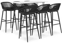 Set da Bar 7 pz Bianco e Nero 3057417