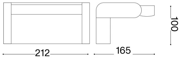 Ideal Lux -Applique a LED da esterno SWIPE LED/20,5W/230V CRI 90 IP54 marrone